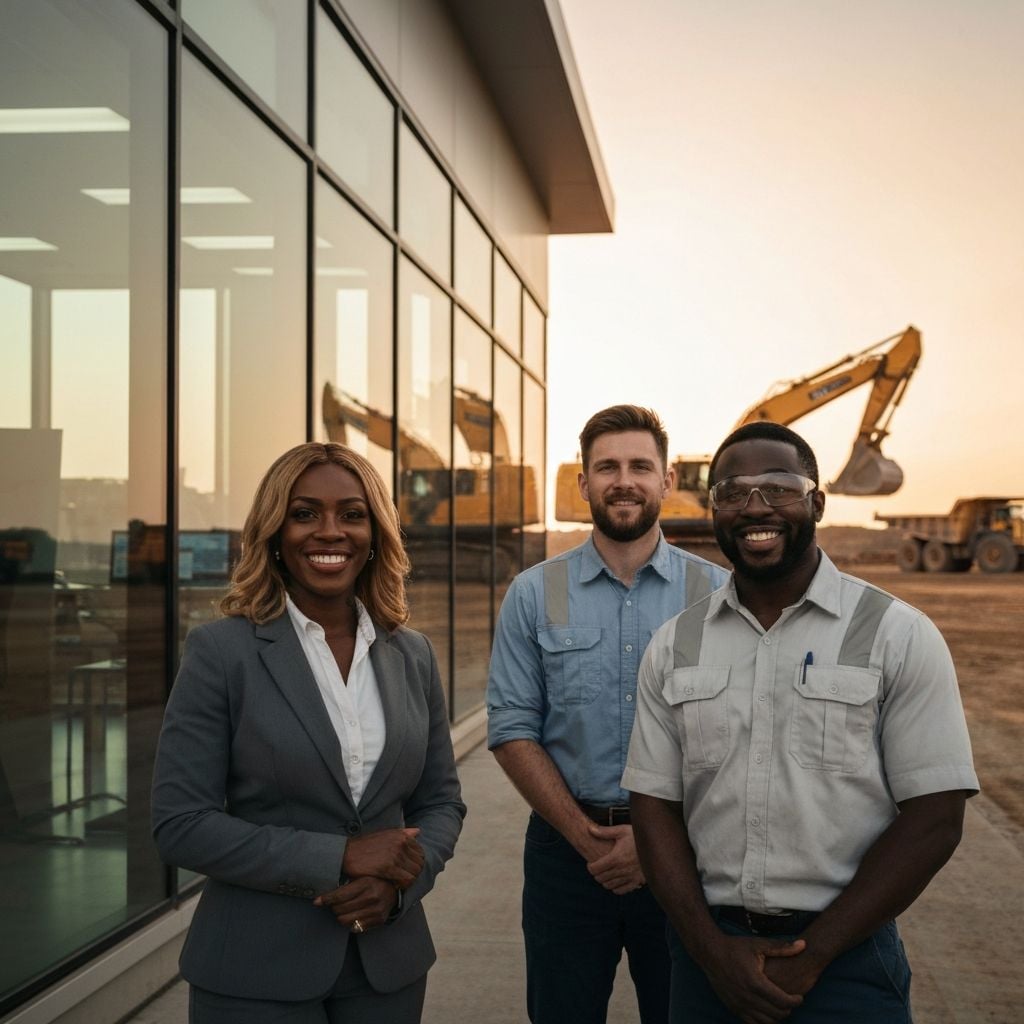 Diverse Safe Mine Global team at mine site