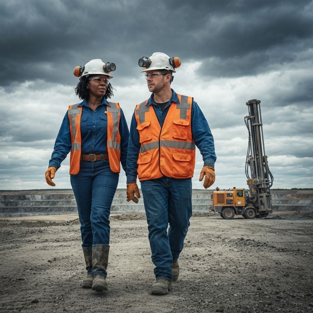 Underground mine tunnel with concrete mixer truck